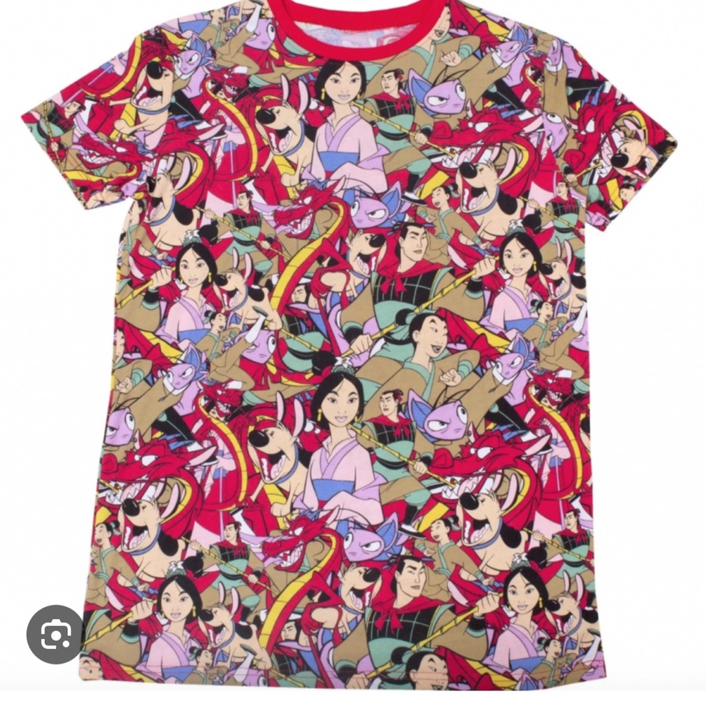 Cakeworthy AOP Disney Women's Mulan Graphic Tee